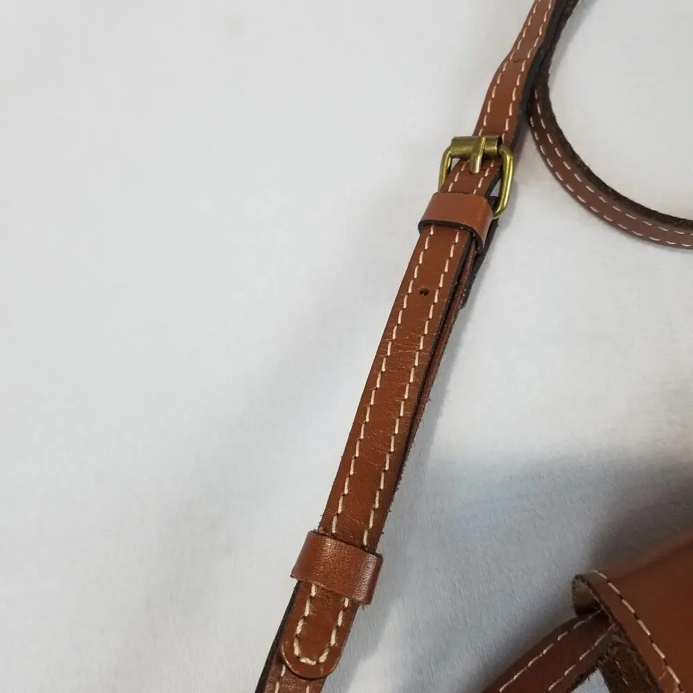 Patricia Nash Crossbody Bag Womens Small Brown Leather Organizer Wallet Pocket